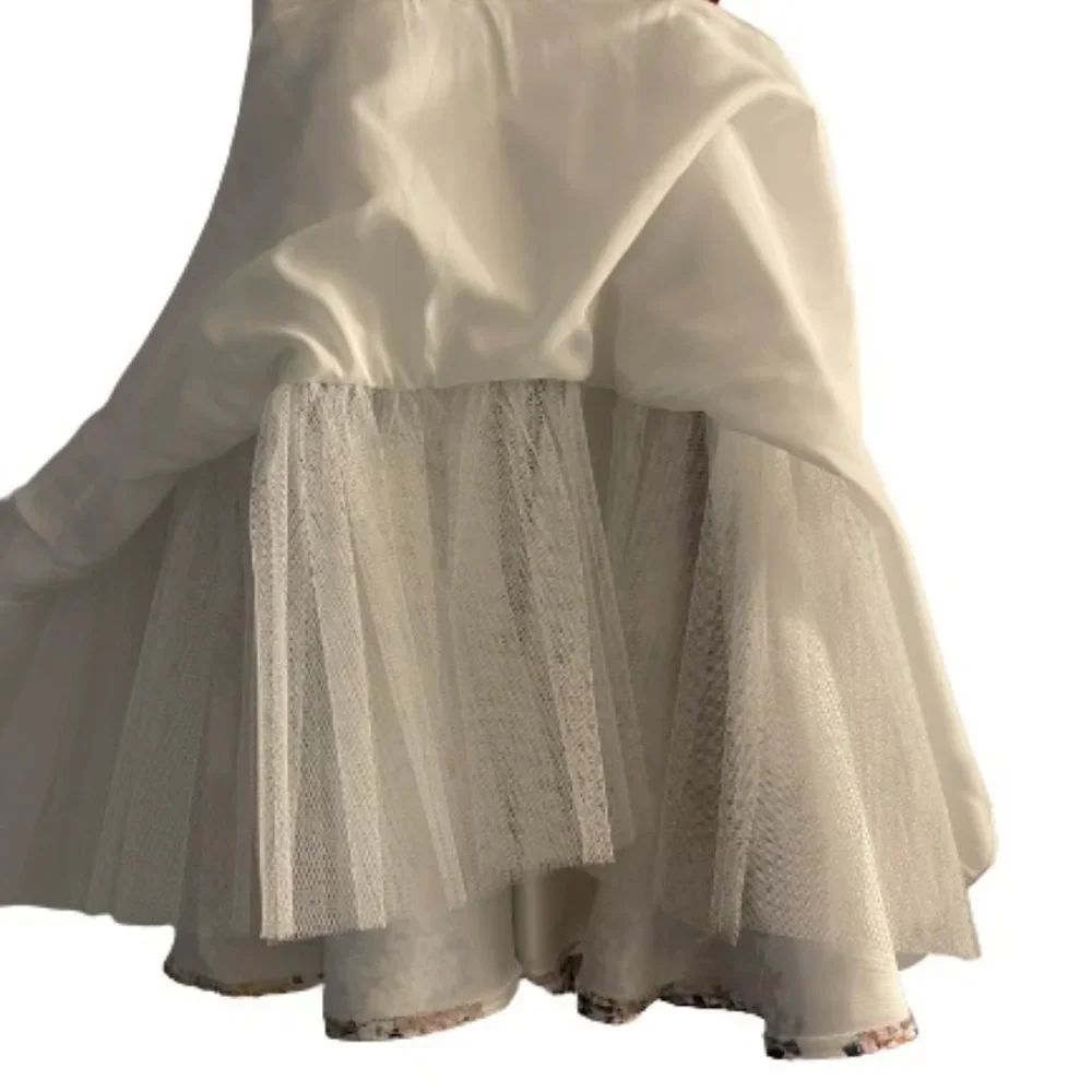 LEXIE BY MON CHERI CUTOUT SIDES LINED CRINOLINE SLIP SZ12 SLEEVELESS DRESS
